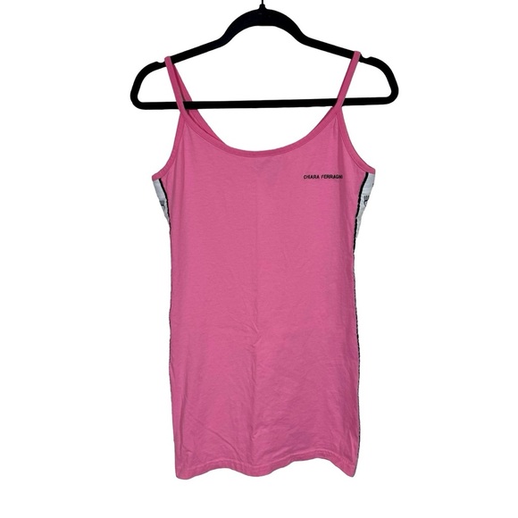 Chiara Ferragni Logomania Eye Tank Dress in Sachet Pink - Picture 9 of 15